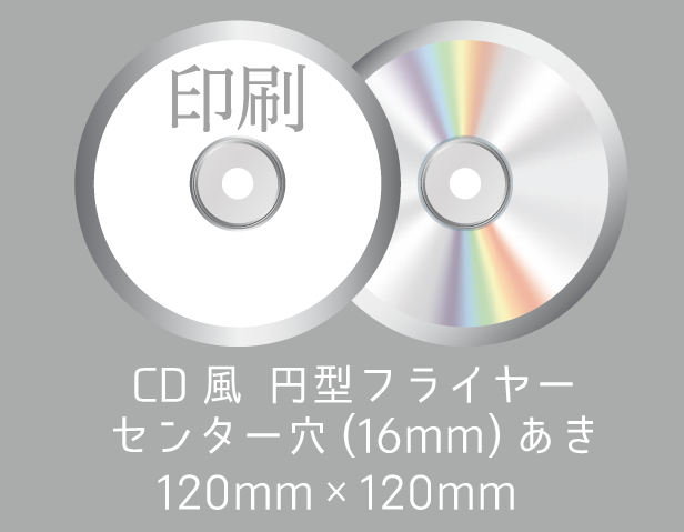 CD紙ジャケット印刷専門店のZAZAZA WORKS(ザザザワークス) / CD風 円型 